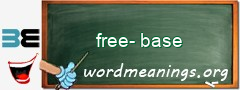 WordMeaning blackboard for free-base